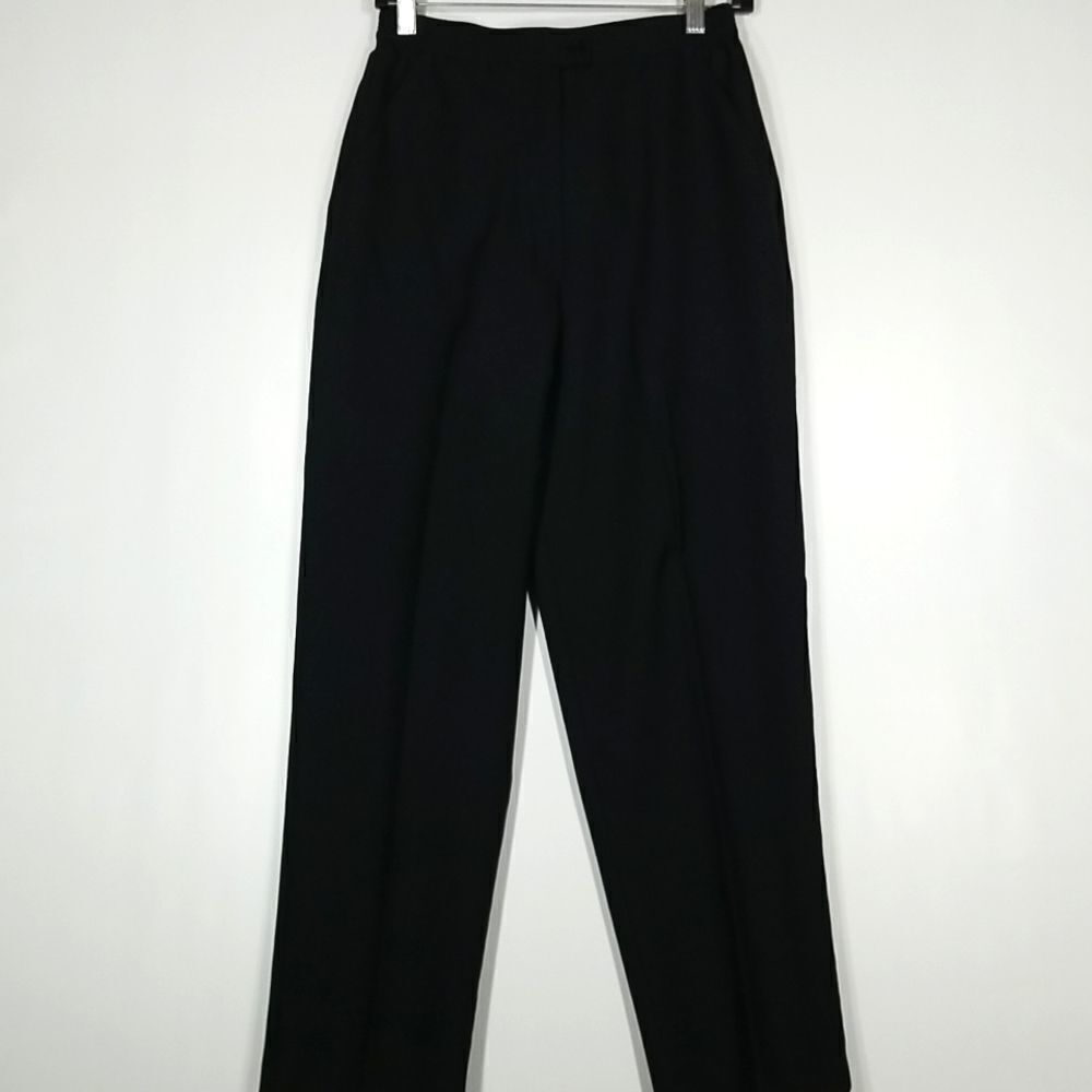 🎁5/$25 V.I.Petites Dress Pants Relaxed Fit Women's Black Size 10P